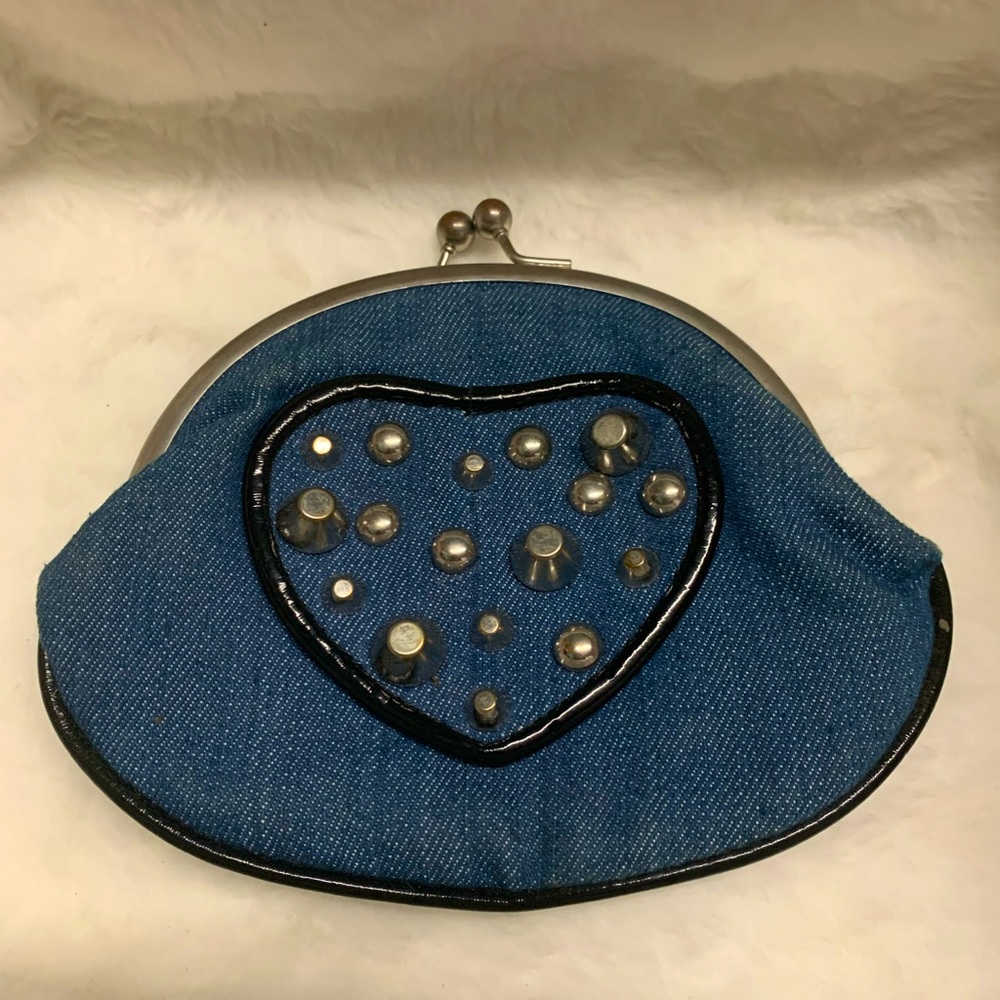 Betseyville / Betsey Johnson stud denim wallet